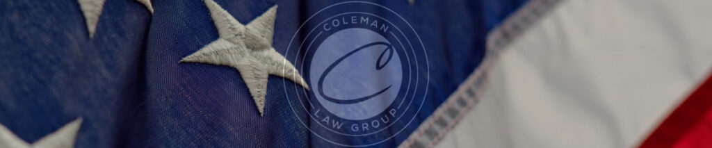 coleman Law Group, Logo and USA Flag