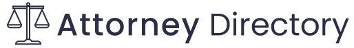 attorney directory logo single line dark blue
