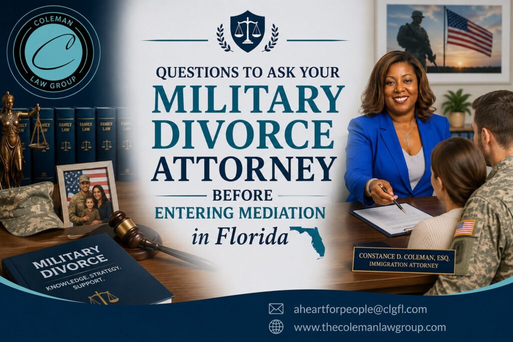 Military Divorce Attorney Before Mediation