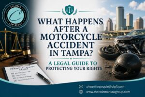 ¿Qué pasa después de un accidente de moto en Tampa?