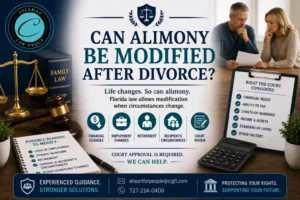 Posibilidad de modificar la pensión alimenticia tras el divorcio en Florida