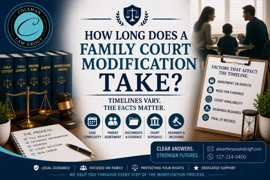 duration of family court modification