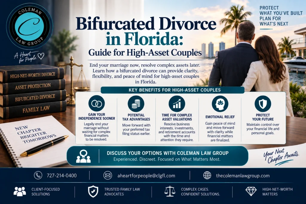 bifurcated divorce in florida - guide for high asset divorce couples