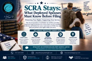 SCRA stay for military divorce petition