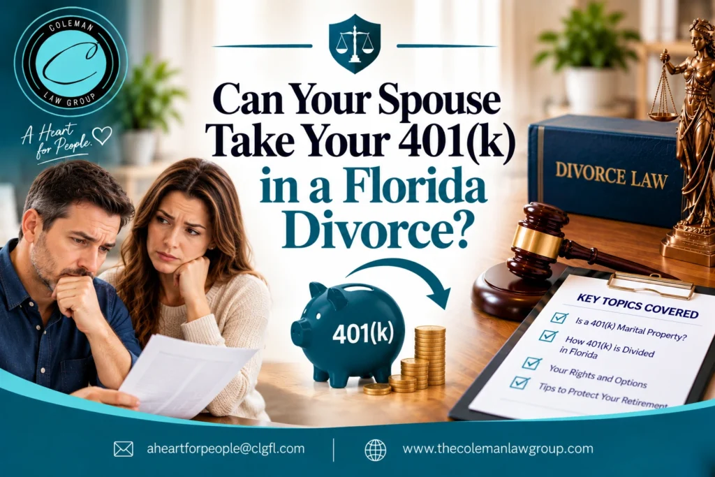 how 401k is divided during divorce in Florida