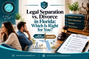 Guía sobre la separación legal y el divorcio en Florida