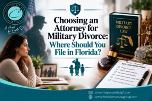 Cómo elegir un abogado para una demanda de divorcio militar en Florida